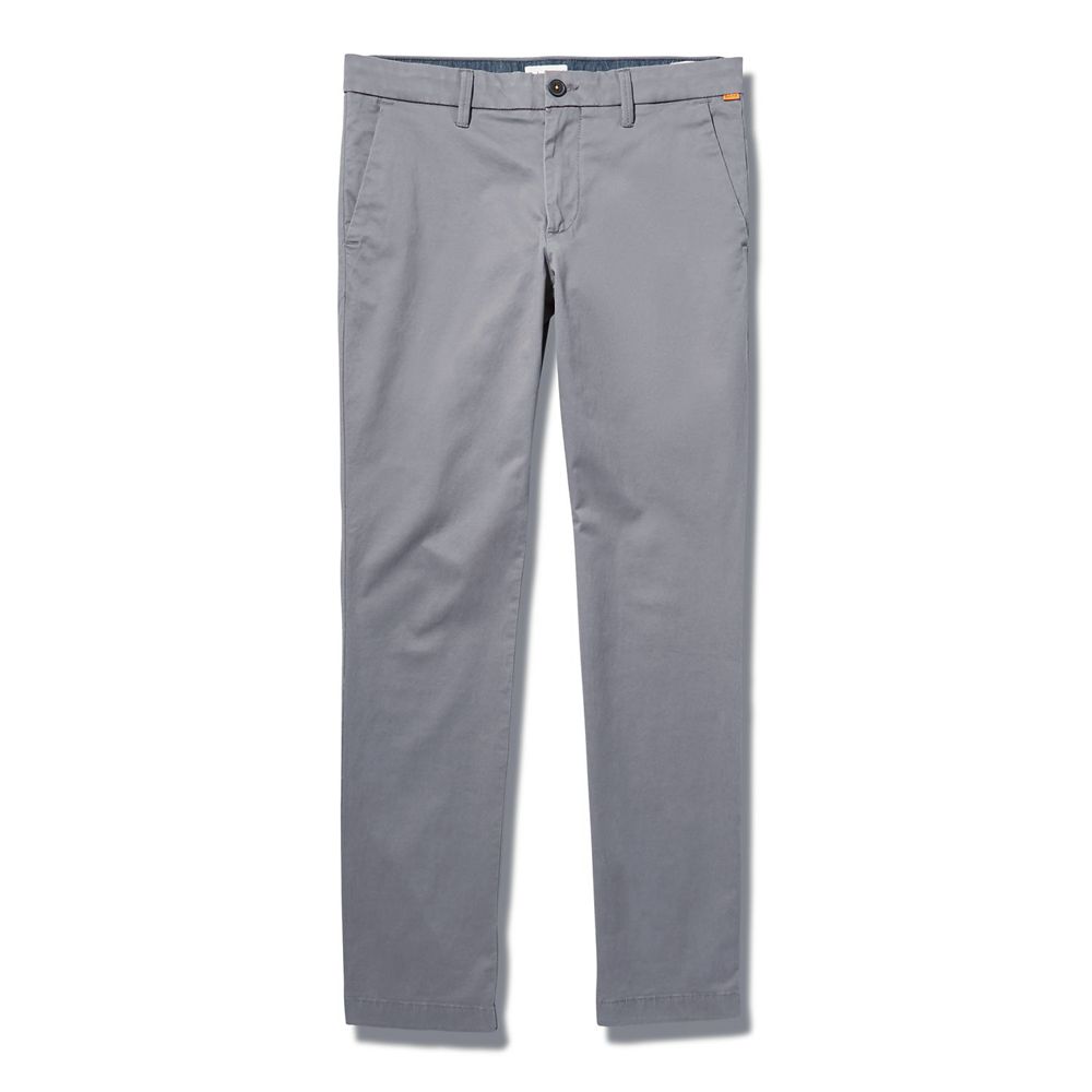 Pantalones Timberland Argentina Hombre - Sargent Lake Slim Stretch Chino - Gris - JBHZVG-273